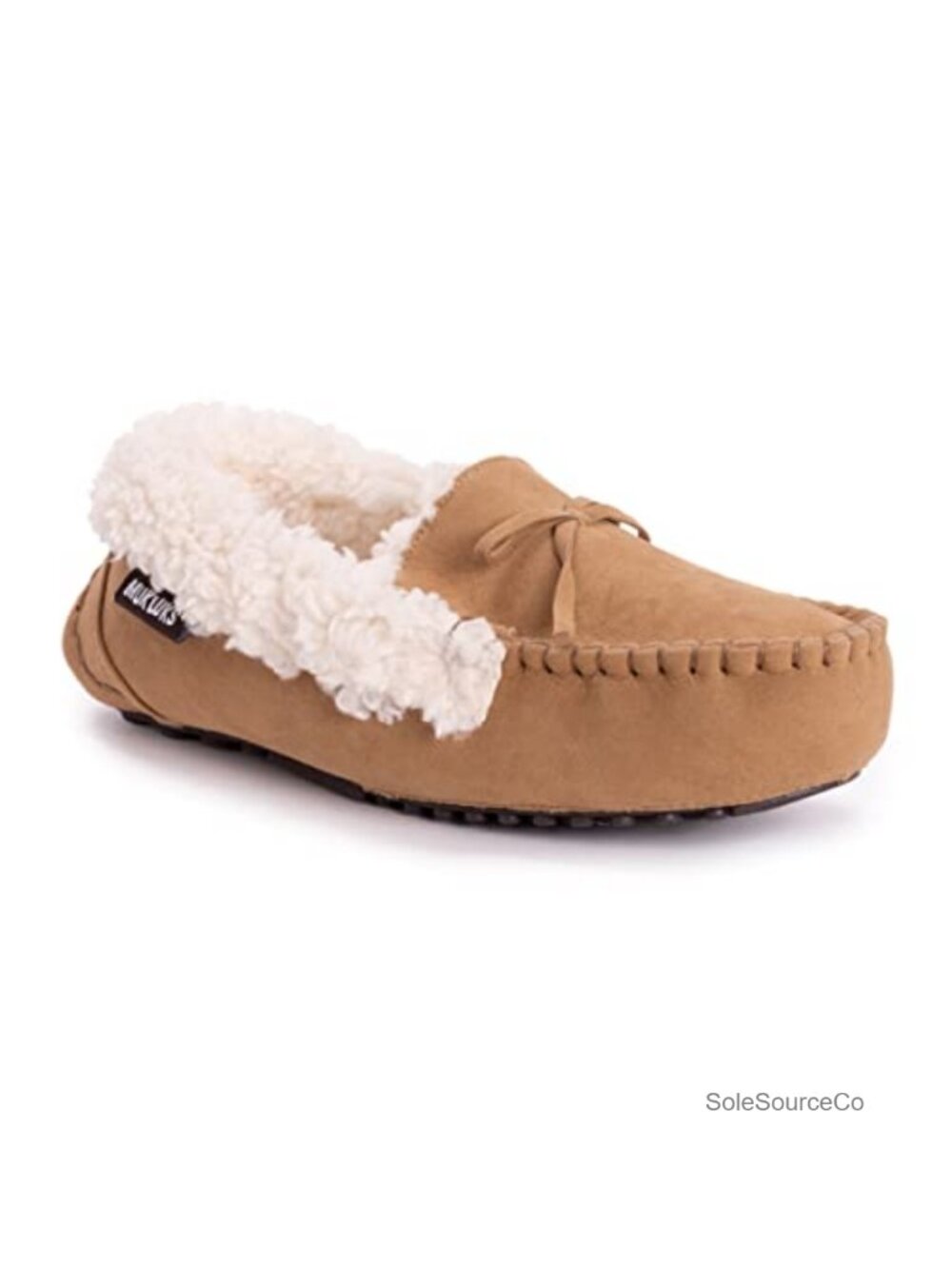 Women's Slippers Cozy Faux Fur Moc Toe Indoor Outdoor Memory Foam Cushioned